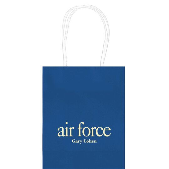 Big Word Air Force Mini Twisted Handled Bags